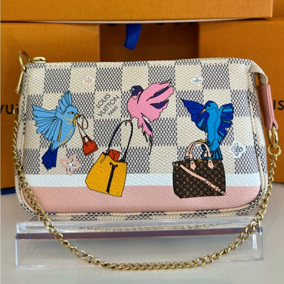 Louis Vuitton Handbags - Authentic Louis Vuitton Limited Edition Damier Azur Mini Pochette 2018 ✨